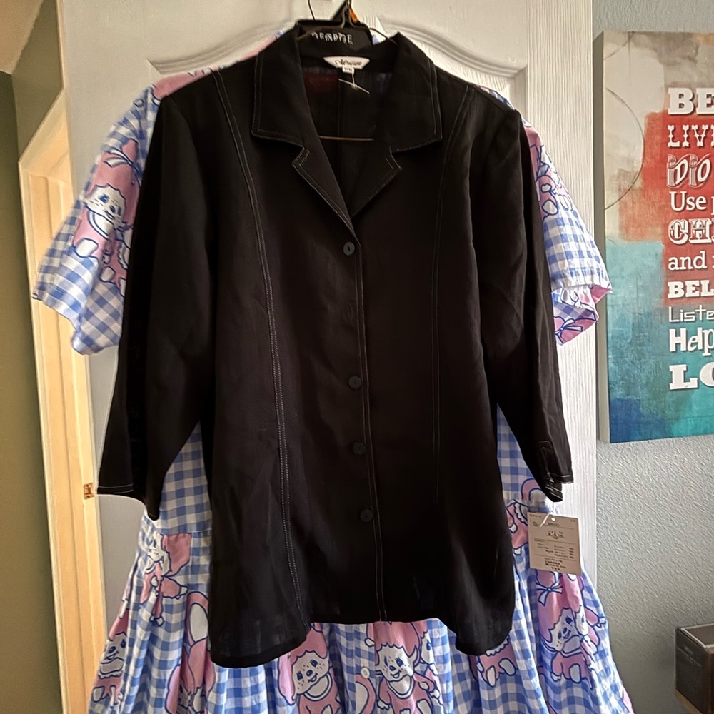 2 pc. Button down Yellow / black